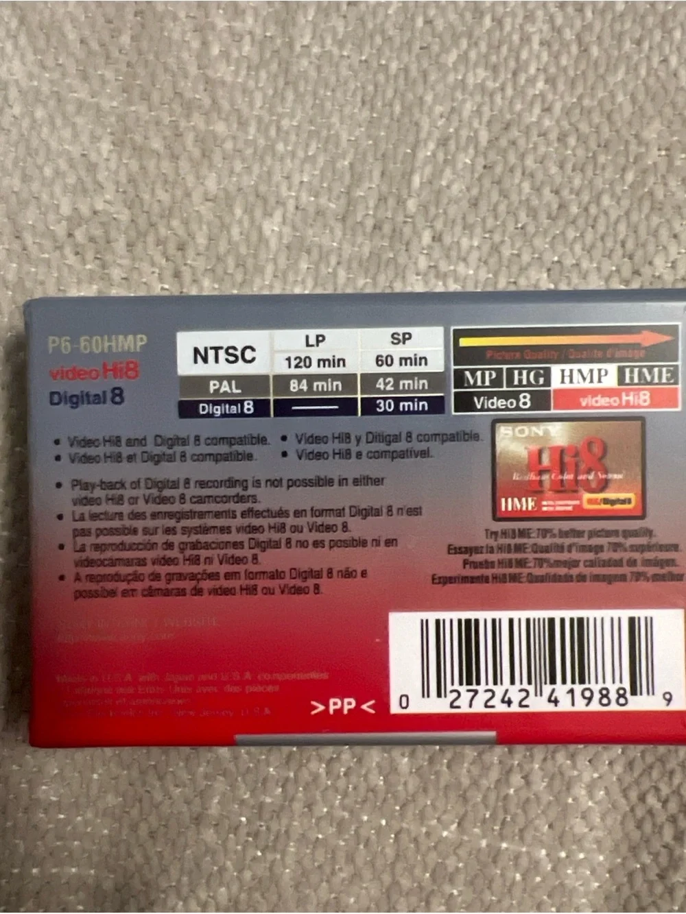 Sony sealed hi8